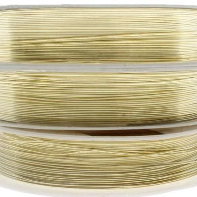 Copper Wire 0.3mm Light Gold (15m) CR for jewellery making