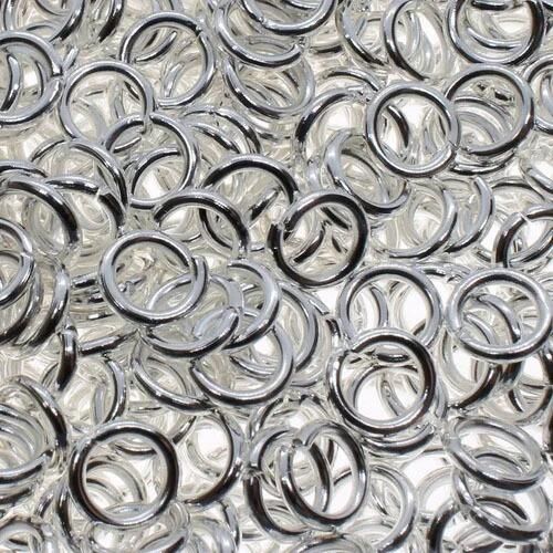 Jump Rings 5x1mm 170pcs   Silver Plated for jewellery making