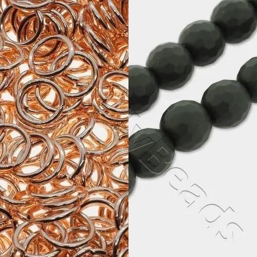 BC24 WK8 Double Cloud Cover   Rose Gold 6mm for jewellery making