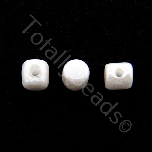 Minos Puca Beads 5g - Opq. White Ceramic