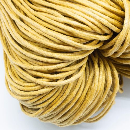 Wax Cotton Cord 1.5mm 4 metres   Ochre for jewellery making
