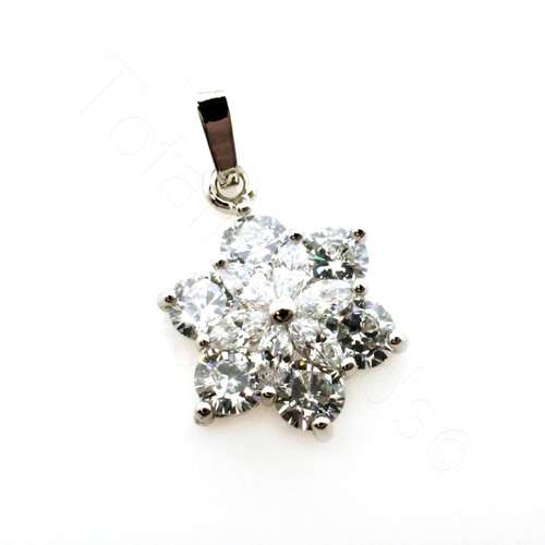 CZ Pendant Amaryllis 13mm