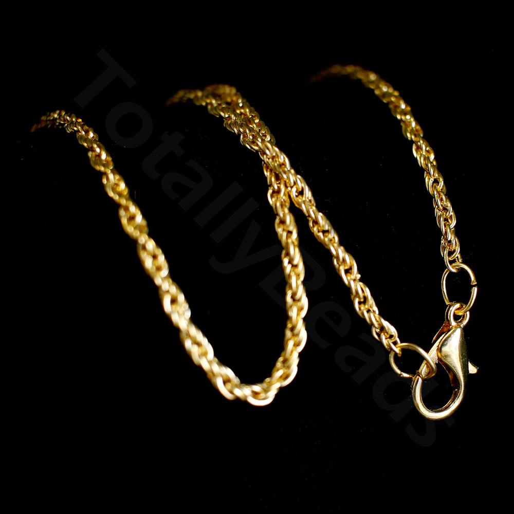 Necklace Chains Rope - Gold Plated 50cm