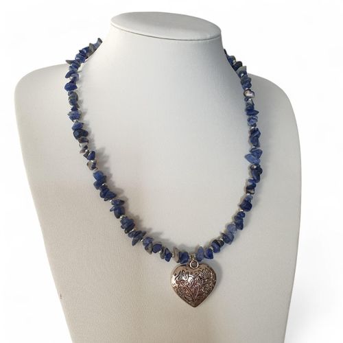 Colleen Gemstone Necklace/Bracelet sodalite bracelet making kit — DIY set with beads and instructions for creating handmade jewelry