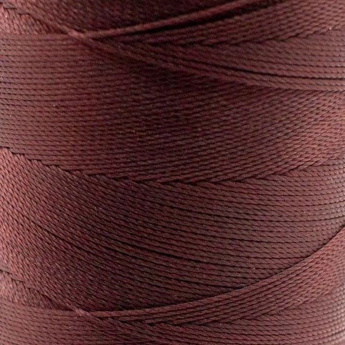 Micro Macrame Cord 6ply 0.2mm 9 metres   Brown for jewellery making