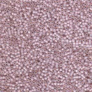 Miyuki Delica Beads Size 11 - Silver Lined Pale Rose Opal DB1457 5g