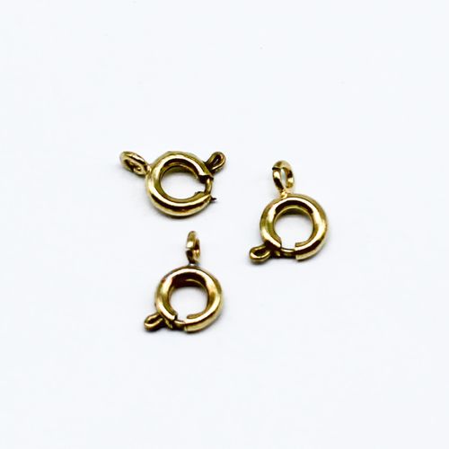Bolt Ring 7mm 10pcs   Antique Gold for jewellery making