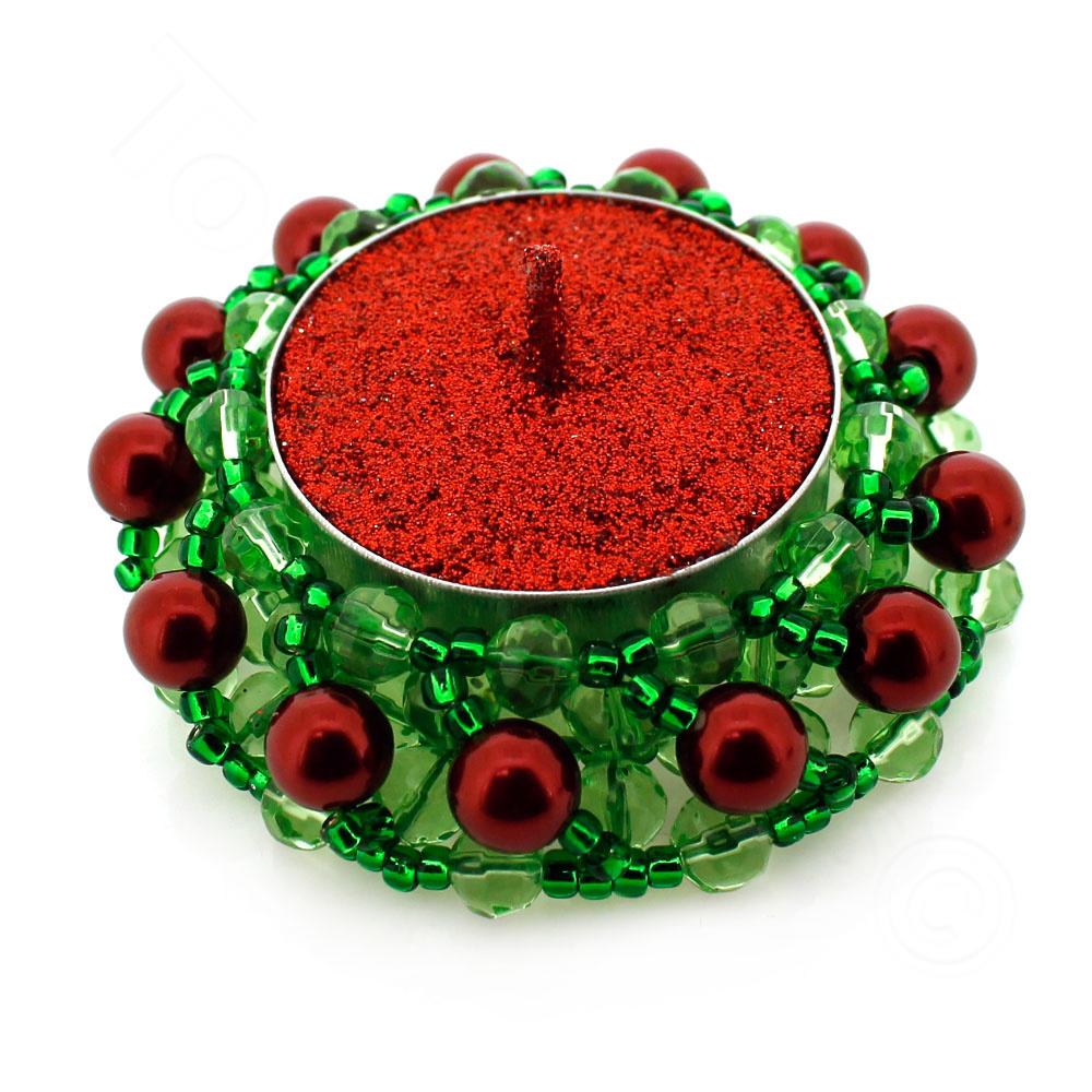 Candle Holder Kit Makes 8 - Christmas Holly