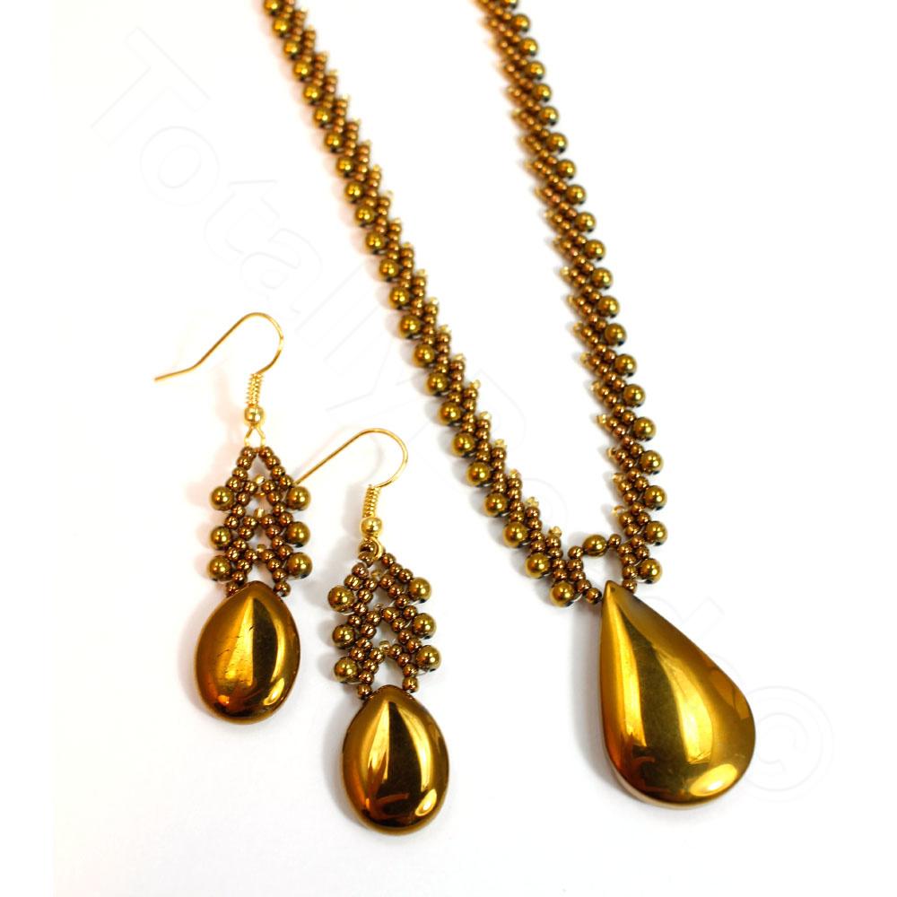 Anastasia Necklace Kit Antique Gold