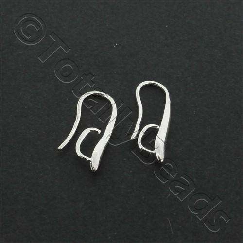 Silver Plated Earwire - Drop 22mm