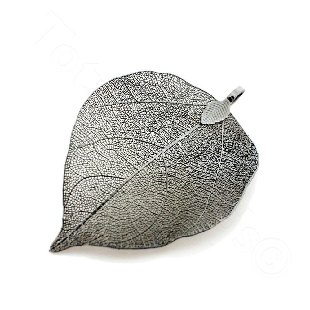 Electroplated small Leaf - Black Plated