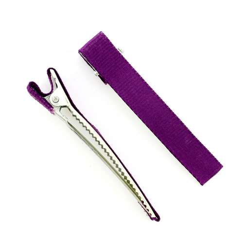 Hair Grip Fabric Covered - Lavander 1pc