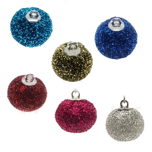Sparkle Orb Charms   Mixed 20pcs 14 x 17mm for jewellery making