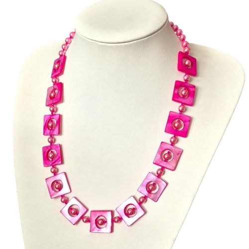 Geena Shell Jewellery   Hot Pink for jewellery making