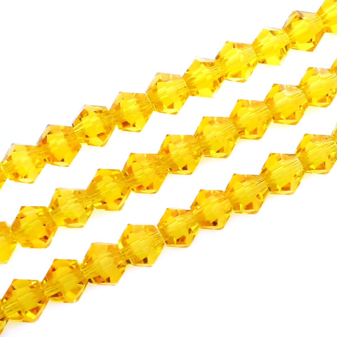 Premium Crystal 5mm Bicone Beads - Sunshine