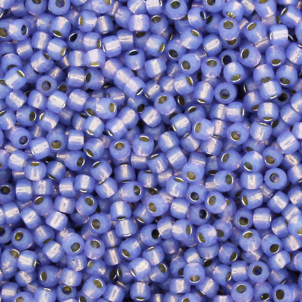 Toho Size 11 Seed Beads 10g - PF Silver Milky Sapphire