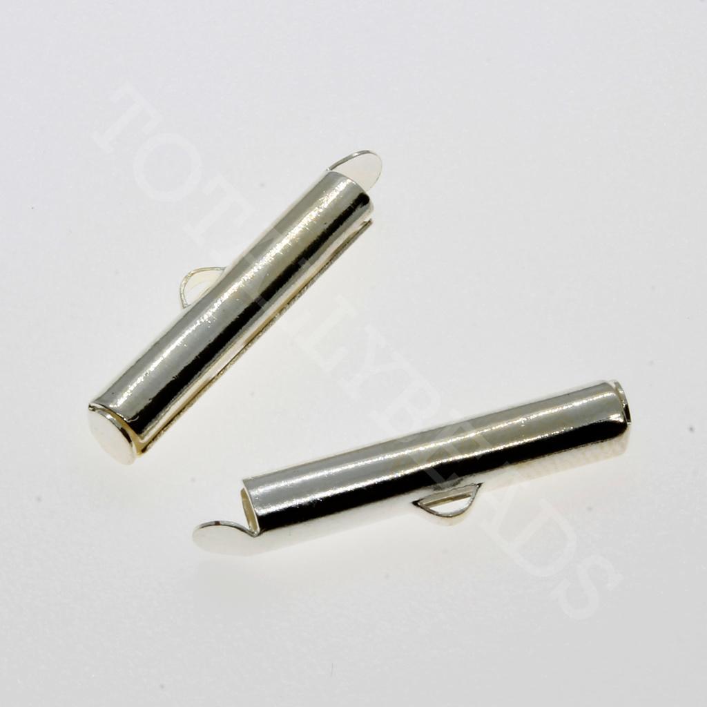 Slide Connector 23mm Silver Plated 10pcs