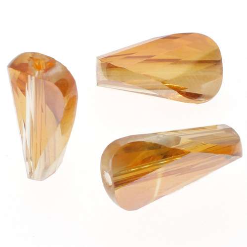 8mm crystal beads orange, pack of 10 — faceted for jewelry making and beadwork