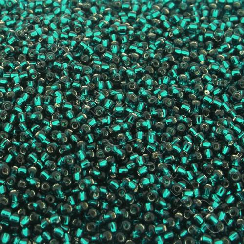 Toho Size 11 Seed Beads 10g - Silver Lined Teal