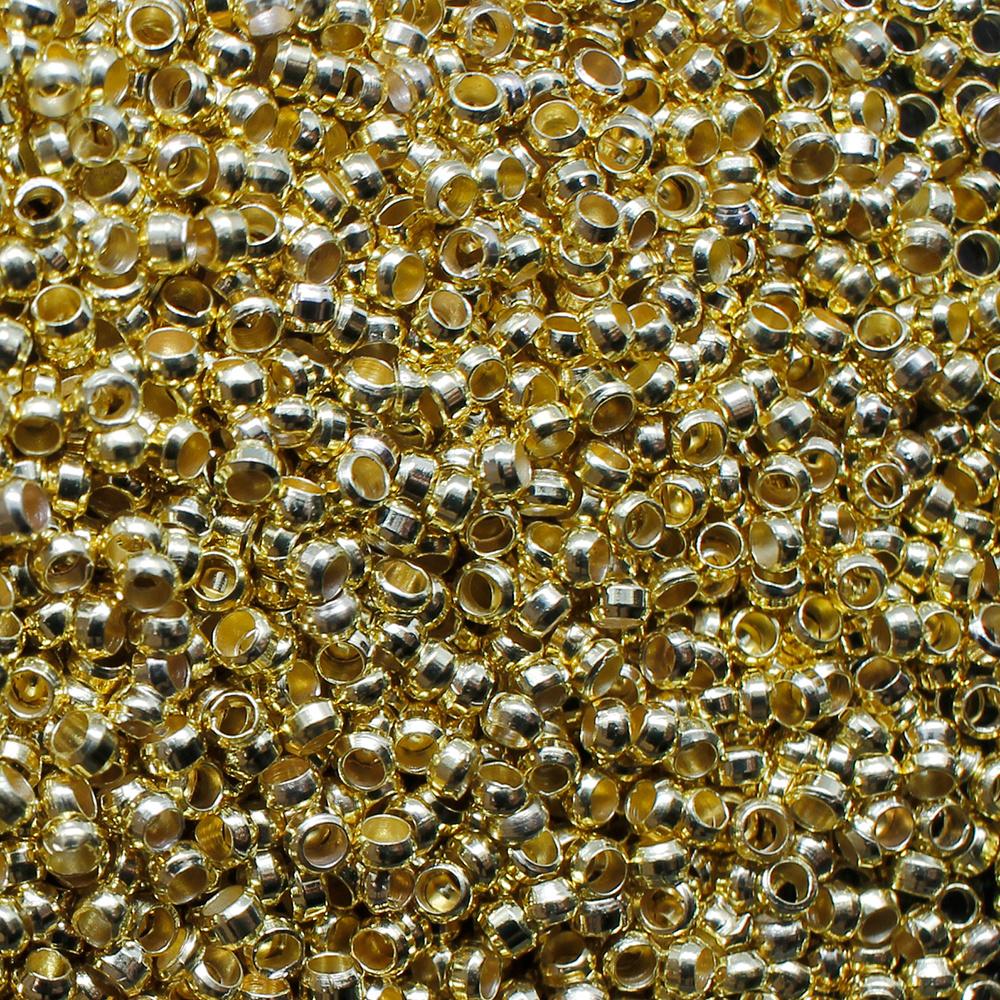 Crimp Beads 2mm 300pcs - Gold