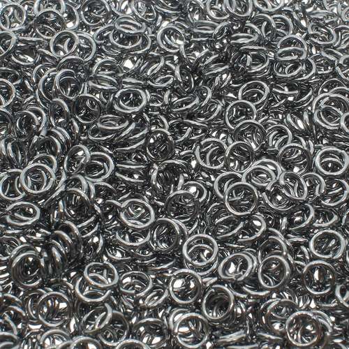 Jump Rings 4x0.7mm 350pcs - Black Plated