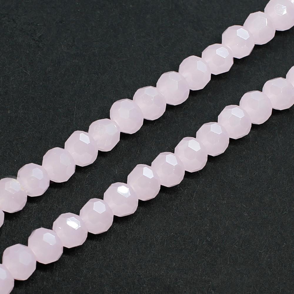 Crystal Round Beads  3mm - Baby Pink