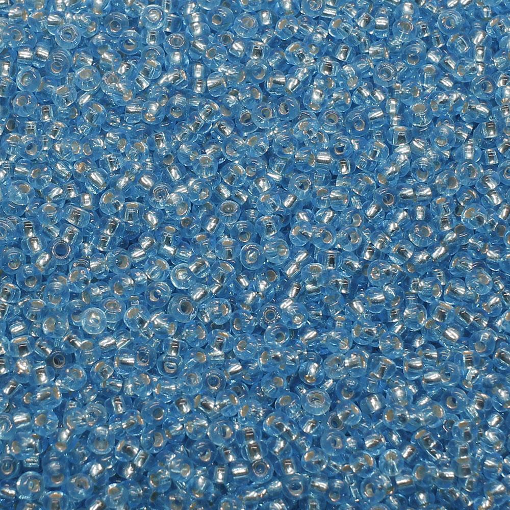 FGB Beads Silver Lined Tropical Blue 12 - 50g