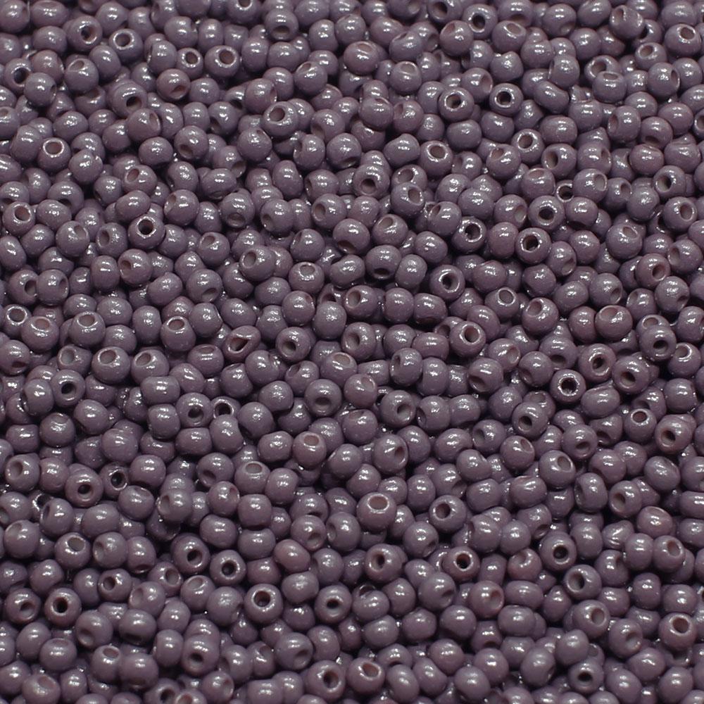 FGB Seed Beads Size 12 Opaque Charcoal - 50g