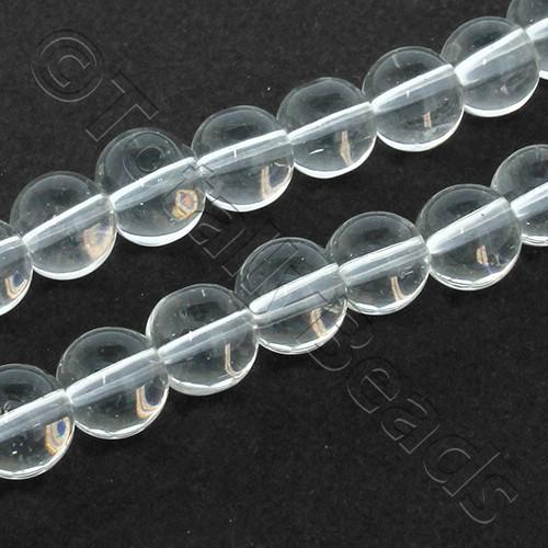 Glass Round Beads 8mm - Clear 80pcs