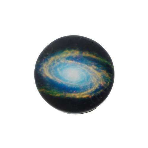 Glass Cabochon 20mm - Galaxy Aqua