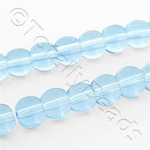 Glass Round 6mm Beads - Light Blue 100pcs