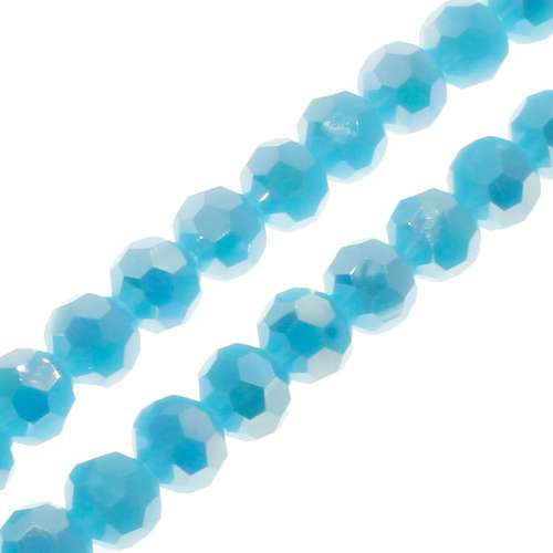 4mm crystal beads baby blue ab — AB finish, faceted for jewelry making and beadwork