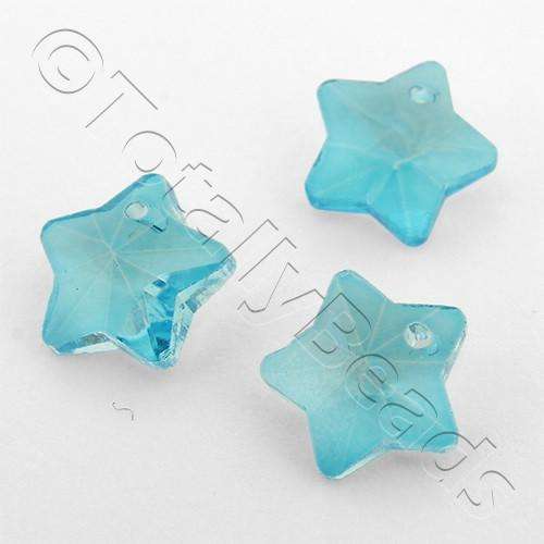 10mm crystal beads turquoise, pack of 10 — faceted for jewelry making and beadwork