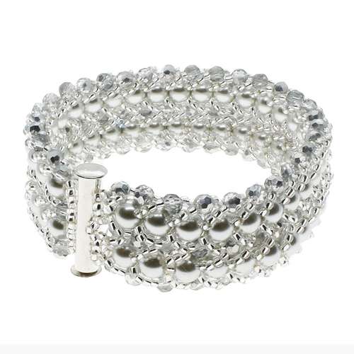 Double Row Flat Spiral Bracelet