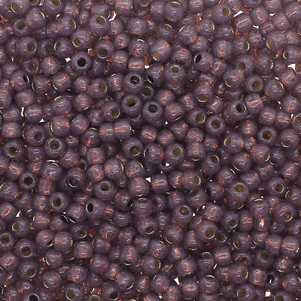 Toho Size 6 Seed Beads 10g - PF Silver Milky Nutmeg