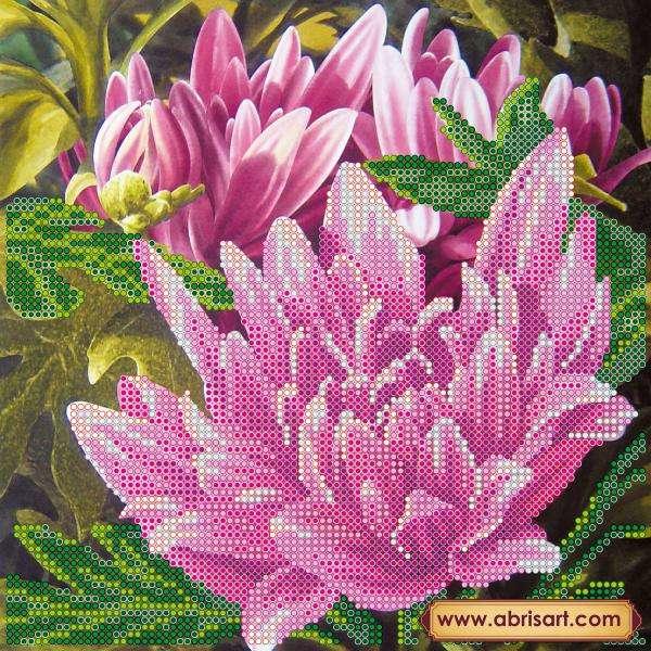 Pink Lotus Embroidery Canvas
