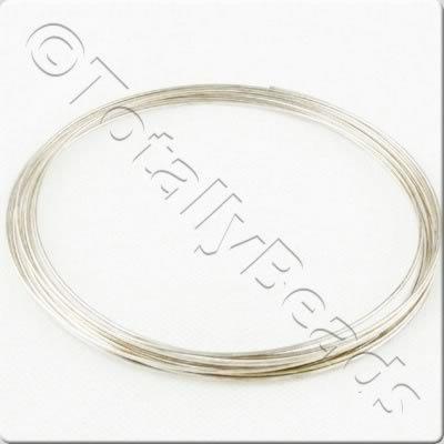 Bracelet Memory Wire 1.0mm 15 Loops Silver