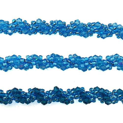 Selena Spiral Jewellery kit aqua jewelry making kit — DIY set with beads and instructions for creating handmade jewelry
