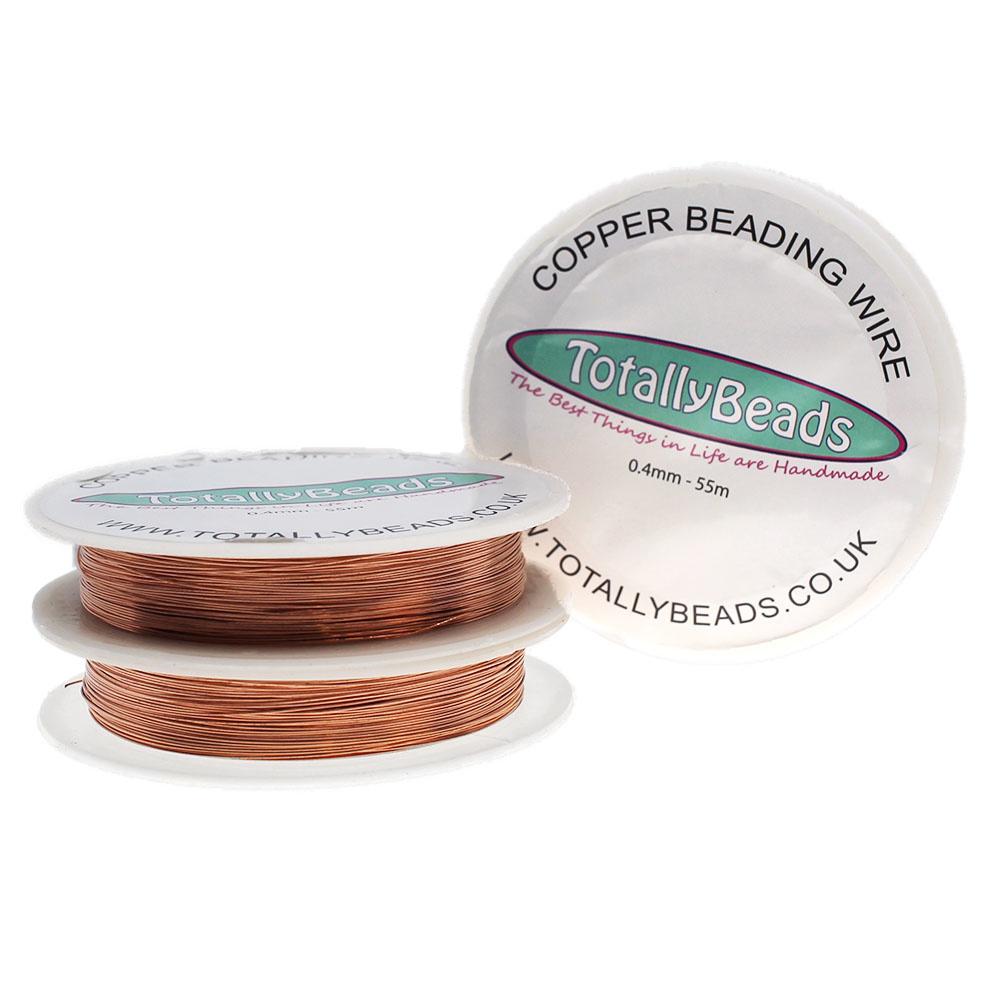 Beading Wire 0.4mm Copper (55m)