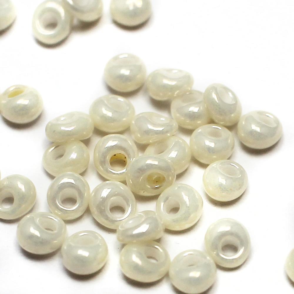 Toho Magatama Beads 3mm 10g - Opq Lus Navajo White