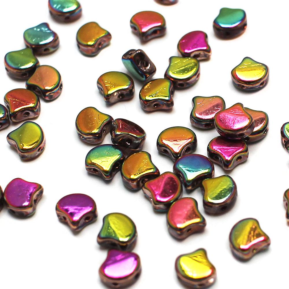 Ginko 7.5mm Leaf Beads 10g - Crystal Full Vitex