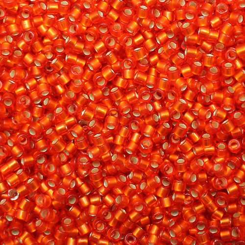 Toho Treasure Size 11 5g - Silver Lined Frosted Lt Siam Ruby