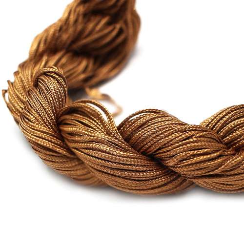 Rattail Cord 1mm Light Brown - 10m