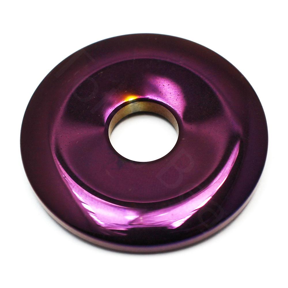 Hematite Coin 40mm - Purple Plated