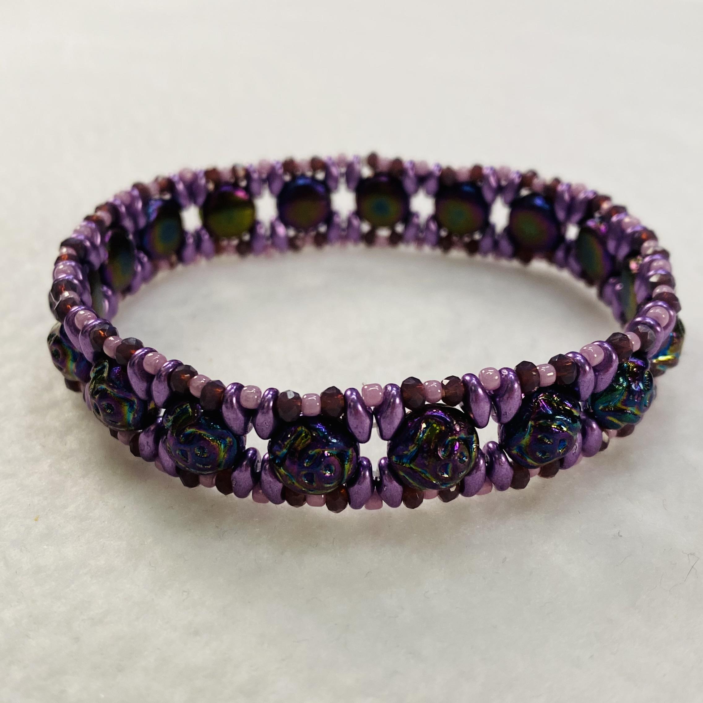 Caroline Rose Bracelet - Purple Iris