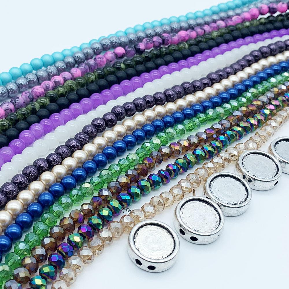 Milti Strand Bracelet Pack 14 Strings Glass & Crystal