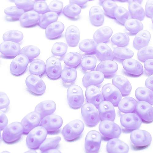 10g Czech glass Rulla beads luster opal dark violet — two-hole beads for jewelry making and bead weaving