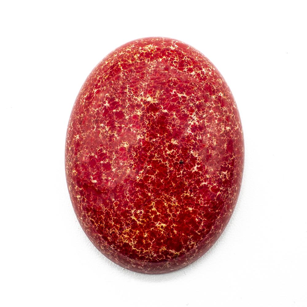 Gemstone Oval Cabochon - Red Jasper 40mm