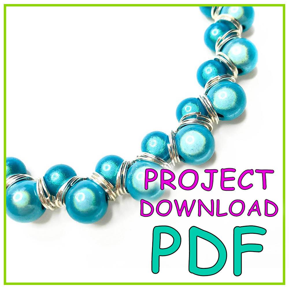 Criss Cross Necklace Project Download - PDF Instructions