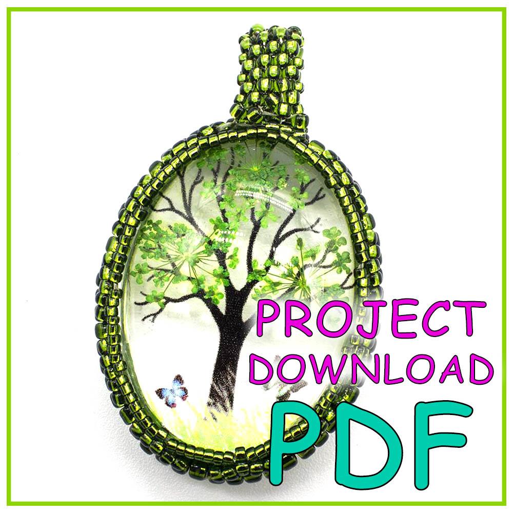 Everbloom Cabochon Project Download - PDF Instructions